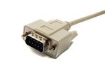 D Sub Kabel 150 cm 9 Pin Stecker zu Buchse RS232 DB9 in Grau | System-S