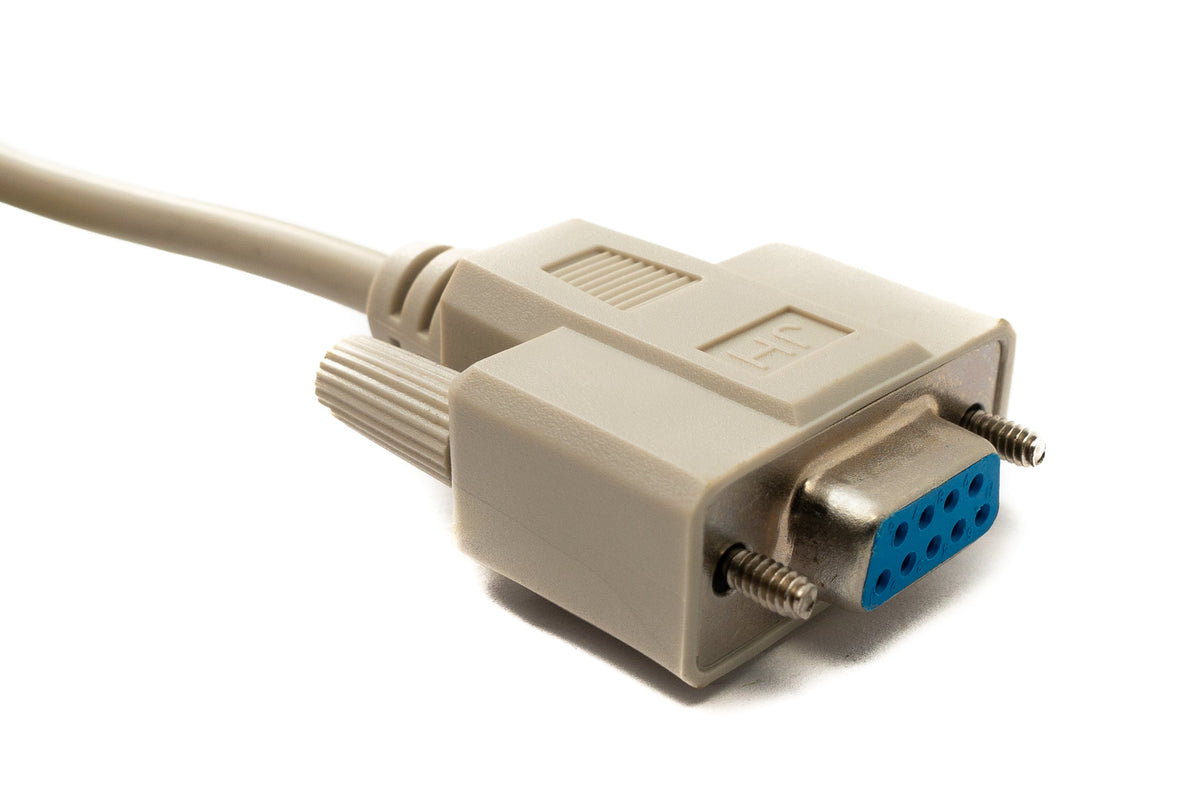 D Sub Kabel 150 cm 9 Pin Stecker zu Buchse RS232 DB9 in Grau | System-S