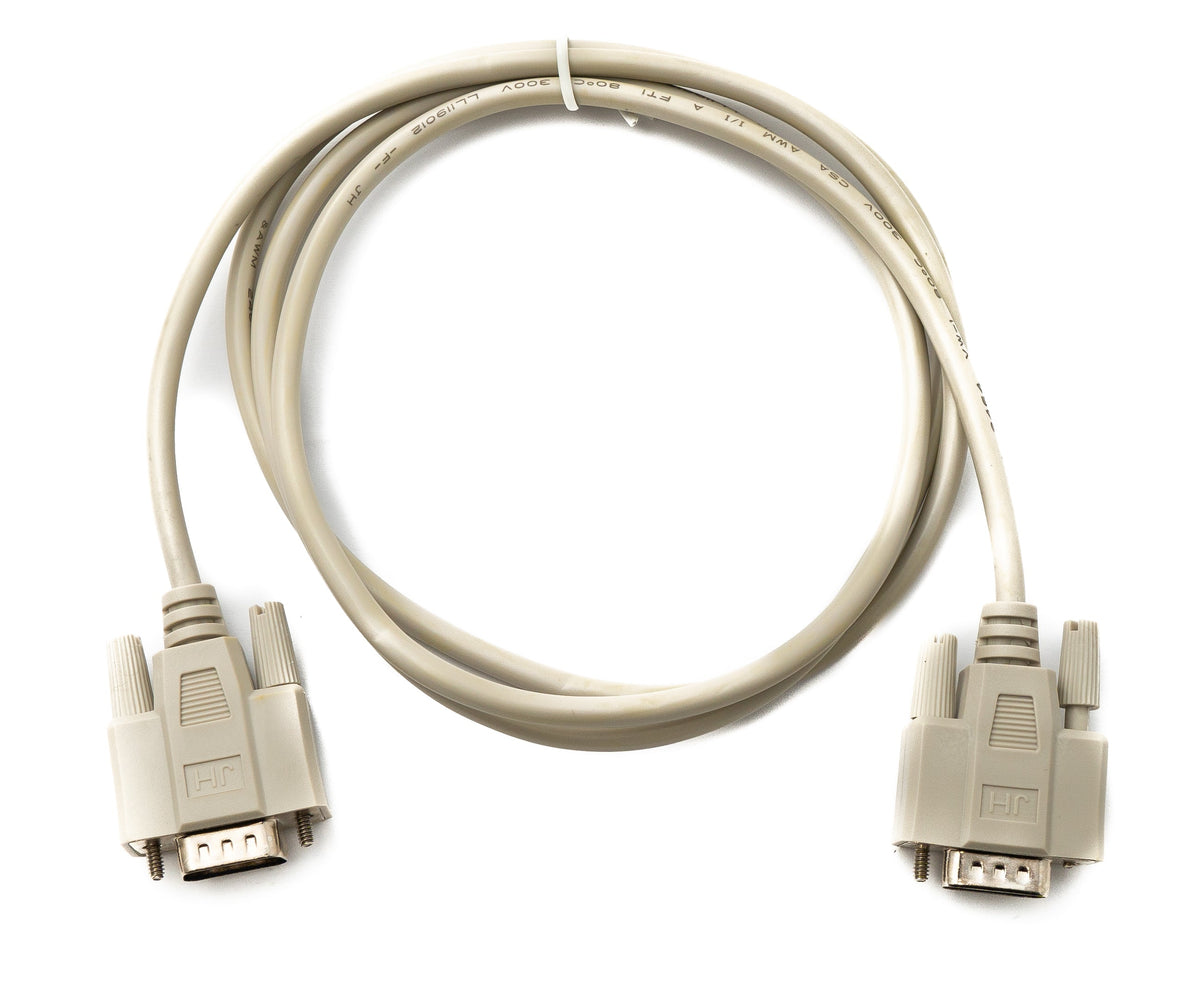 D Sub Kabel 150 cm 9 Pin Stecker zu Stecker RS232 DB9 in Grau | System-S