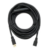 USB 3.0 Kabel 10 m Typ C Stecker zu Buchse 5 Gbit/s in Schwarz | System-S