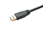 USB 3.0 Kabel 10 m Typ C Stecker zu Buchse 5 Gbit/s in Schwarz | System-S