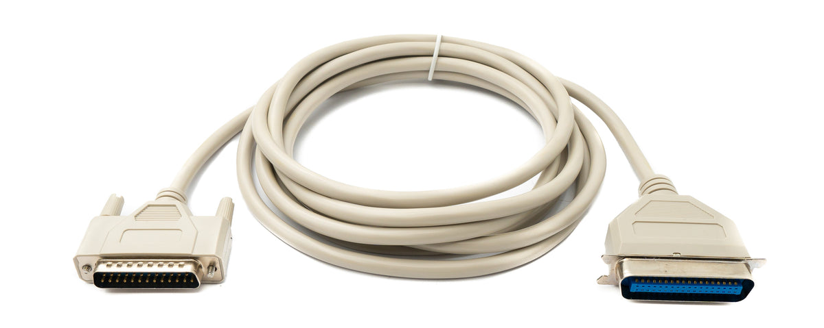 D Sub Kabel 3 m 25 Pin Stecker zu 36 Pin Buchse DB25 CN36 in Grau | System-S