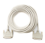 D Sub Kabel 10 m 25 Pin Stecker zu Buchse RS530 DB25 in Grau | System-S