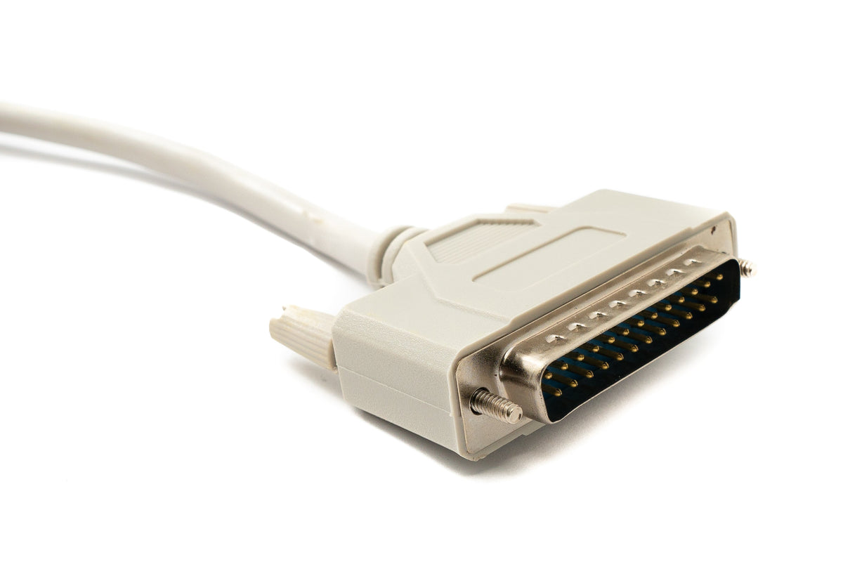 D Sub Kabel 10 m 25 Pin Stecker zu Buchse RS530 DB25 in Grau | System-S