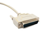 D Sub Kabel 3 m 25 Pin Stecker zu Stecker RS530 in Grau | System-S