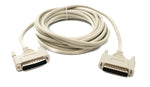 D Sub Kabel 5 m 25 Pin Stecker zu Stecker RS530 in Grau | System-S