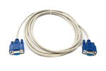 D Sub Nullmodem Kabel 3 m 9 Pin Stecker zu Stecker RS232 in Grau | System-S