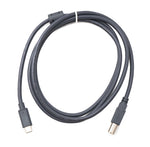 USB 3.1 Typ C Kabel 150 cm Stecker zu 2.0 Typ B Stecker in Grau | System-S