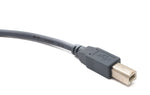 USB 3.1 Typ C Kabel 150 cm Stecker zu 2.0 Typ B Stecker in Grau | System-S