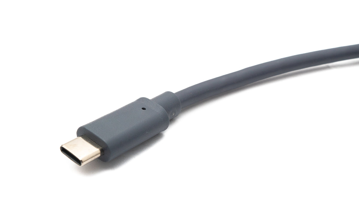 USB 3.1 Typ C Kabel 150 cm Stecker zu 2.0 Typ B Stecker in Grau | System-S