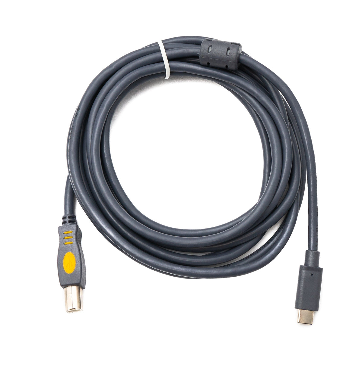 USB 3.1 Typ C Kabel 3 m Stecker zu 2.0 Typ B Stecker in Grau | System-S