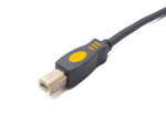 USB 3.1 Typ C Kabel 3 m Stecker zu 2.0 Typ B Stecker in Grau | System-S