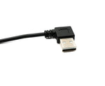 USB 2.0 Kabel 100 cm Typ A Stecker zu Buchse Schalter Winkel Left Angled | System-S