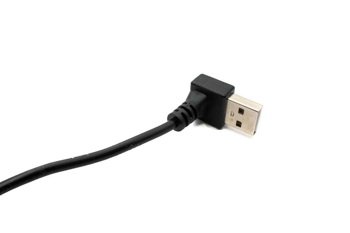 USB 2.0 Kabel 100 cm Typ A Stecker zu Buchse Schalter Winkel Up Angled | System-S