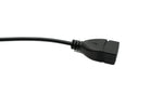 USB 2.0 Kabel 100 cm Typ A Stecker zu Buchse Schalter Winkel Up Angled | System-S