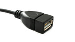 USB 2.0 Kabel 30 cm Typ A Stecker zu Buchse Schalter Winkel Right Angled | System-S