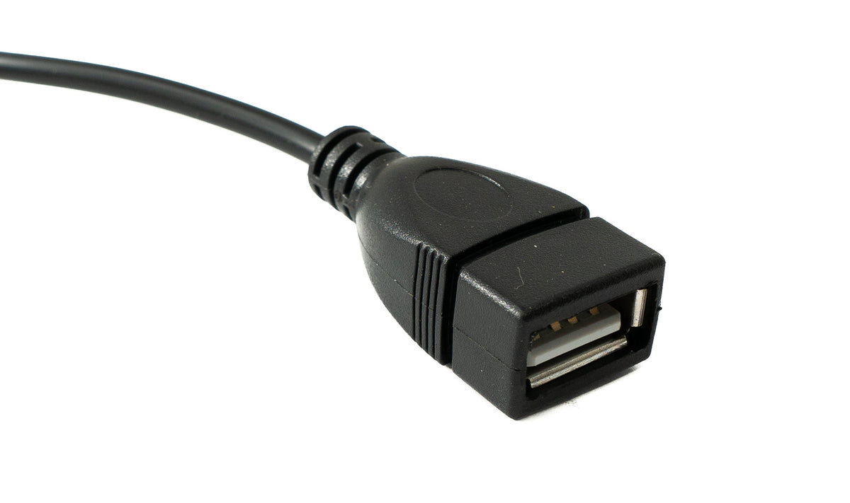 USB 2.0 Kabel 30 cm Typ A Stecker zu Buchse Schalter Winkel Up Angled | System-S