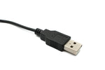 USB 3.1 Kabel 120 cm Typ C Stecker zu 2.0 A Stecker Schalter in Schwarz | System-S