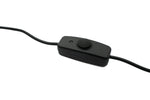 USB 3.1 Kabel 120 cm Typ C Stecker zu 2.0 A Stecker Schalter in Schwarz | System-S