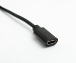 USB 2.0 Kabel 100 cm Micro B Stecker zu Buchse Spirale in Schwarz | System-S