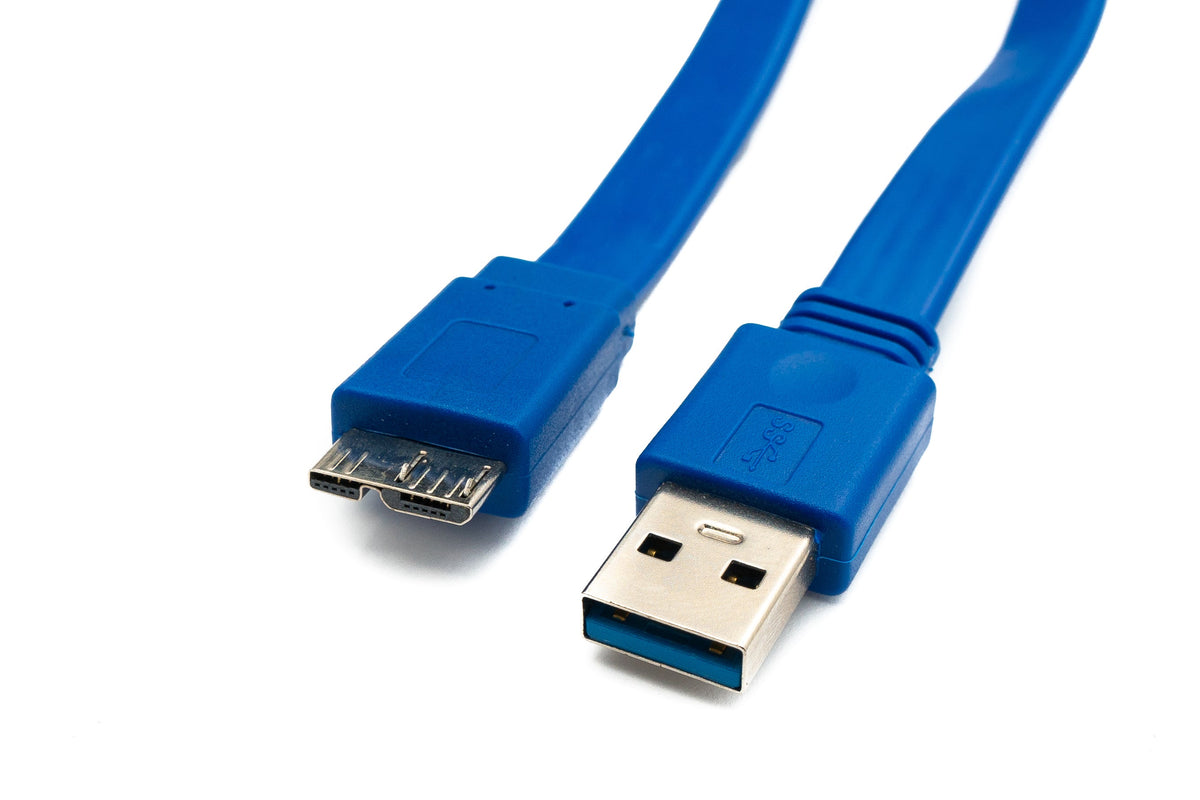 USB 3.0 Hub 4x Typ A Buchse zu Micro B Buchse mit Kabel Schalter Adapter in Schwarz | System-S