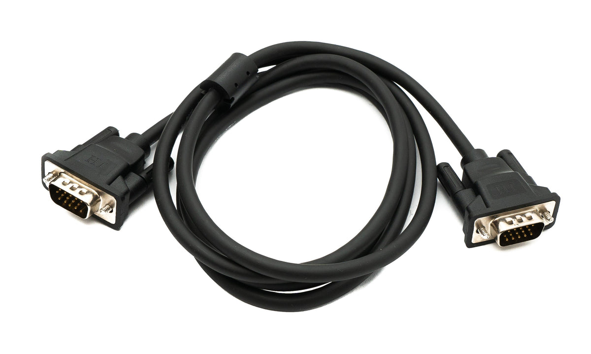 VGA Kabel 150 cm HD15 Stecker zu Stecker Panel Mount Schraube DSub 15pin | System-S