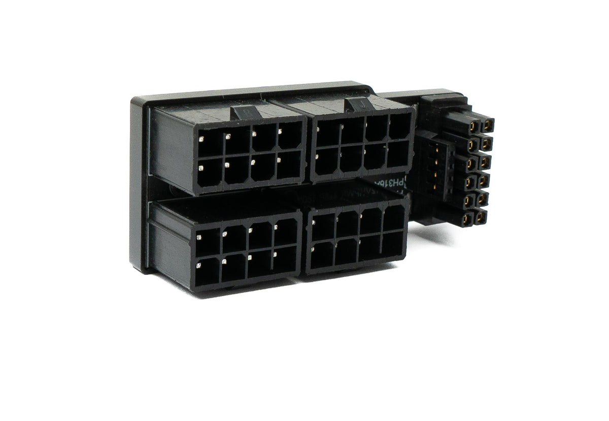 ATX3.0 Adapter PCI-E 5.0 12 Pin Buchse zu 32 Pin Stecker Down Angled Winkel für RTX 5090Ti 4080 | System-S