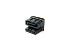 SATA Adapter 7Pin Buchse zu Stecker Kabel 180° U Turn Winkel für Mainboard SSD HDD | System-S