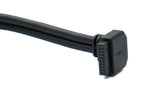 USB 3.0 Kabel 25 cm 19 Pin Stecker zu 20 Pin Buchse Motherboard Down Angled Winkel 5 Gbit/s 100W | System-S
