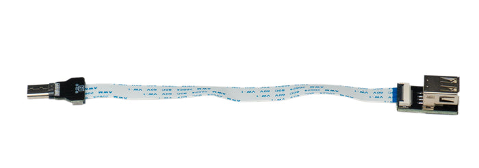 USB 3.1 Kabel 15 cm Typ C Stecker zu 3.0 A Buchse Flach FPC Adapter 5 Gbit/s 100W | System-S
