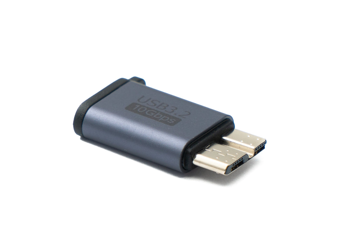 USB 3.1 Adapter Typ C Buchse zu 3.0 Micro B Stecker unidirektional Kabel 5 Gbit/s 100W | System-S