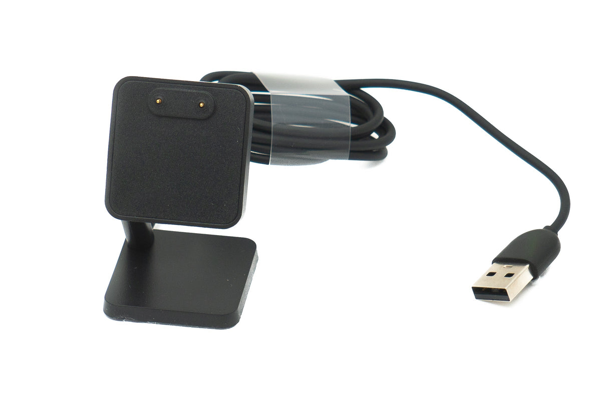USB 2.0 Kabel 100 cm Ladestation für Samsung Galaxy Fit3 Smartwatch in Schwarz | System-S