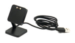 USB 2.0 Kabel 100 cm Ladestation für QYC GTC GTS Smartwatch in Schwarz | System-S