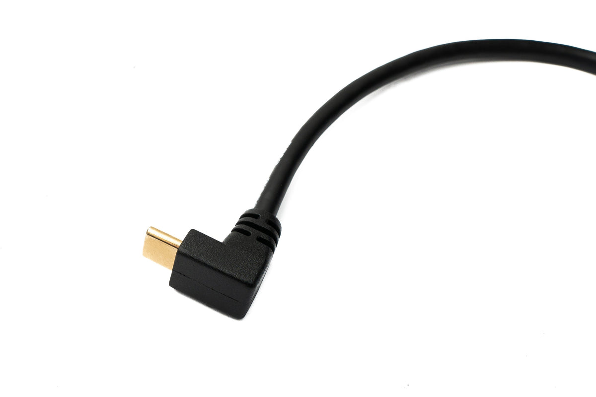 USB 3.1 Kabel 20 cm Typ C Stecker zu 3.0 A Stecker aufwärts abwärts rechts gewinkelt 5 Gbit/s 100W | System-S