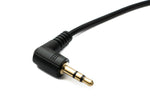 Audio Klinke Kabel 20 cm 3,5 mm 4 polig Stecker zu 3 polig Stecker Left Right Angled Winkel AUX Adapter | System-S