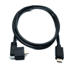 USB 3.1 Gen 2 Kabel 100 cm Typ C Stecker zu Stecker Double Screw Winkel Left Right 10 Gbit/s | System-S