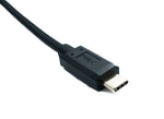 USB 3.1 Gen 2 Kabel 200 cm Typ C Stecker zu Stecker Double Screw Winkel Left Right 10 Gbit/s | System-S