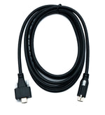 USB 3.1 Gen 2 Kabel 200 cm Typ C Stecker zu Stecker Single Double Screw 10 Gbit/s 100W | System-S