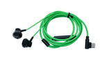 Stereo In Ear Kopfhörer USB 3.1 Typ C Stecker 120 cm mit Lautstärkeregler in Grün | System-S