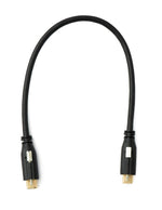 USB 3.1 Gen 2 Kabel 30 cm Typ C Stecker zu Stecker Panel Mount 10 Gbit/s 100W | System-S
