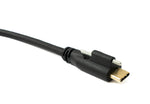 USB 3.1 Gen 2 Kabel 30 cm Typ C Stecker zu Stecker Panel Mount 10 Gbit/s 100W | System-S