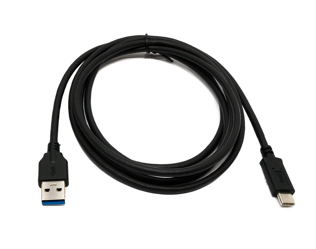 USB 3.1 Kabel 2 m Typ C Stecker zu 3.0 A Stecker 5 Gbit/s 100W in Schwarz | System-S