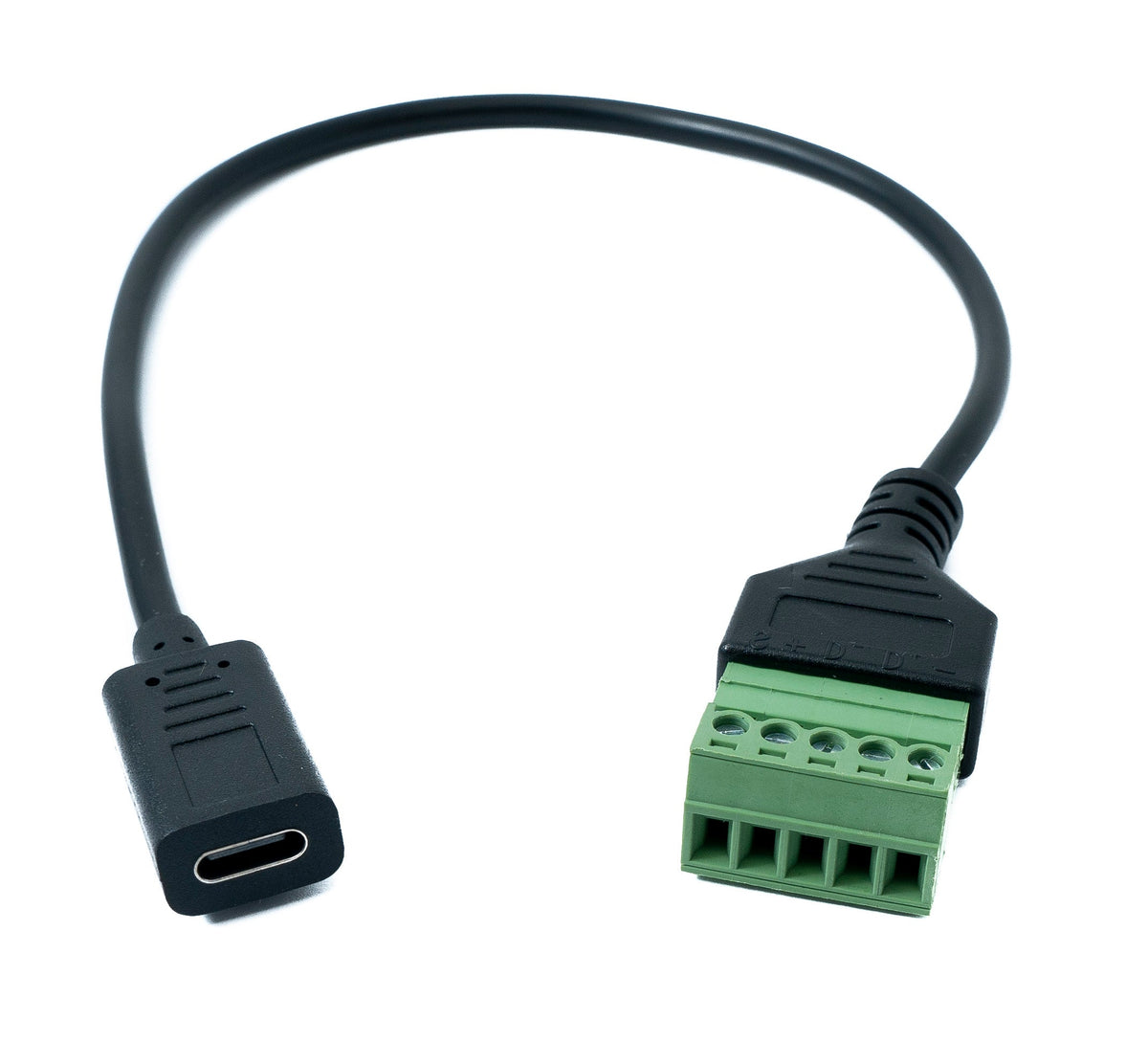 USB 3.1 Kabel 30 cm Typ C Buchse zu 5 polig Leiterplattenstecker Adapter Schwarz | System-S
