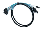 SFF-8087 Kabel 50 cm 4x SATA 7 Pin Stecker zu 4x Stecker für RAID Festplatte Motherboard | System-S