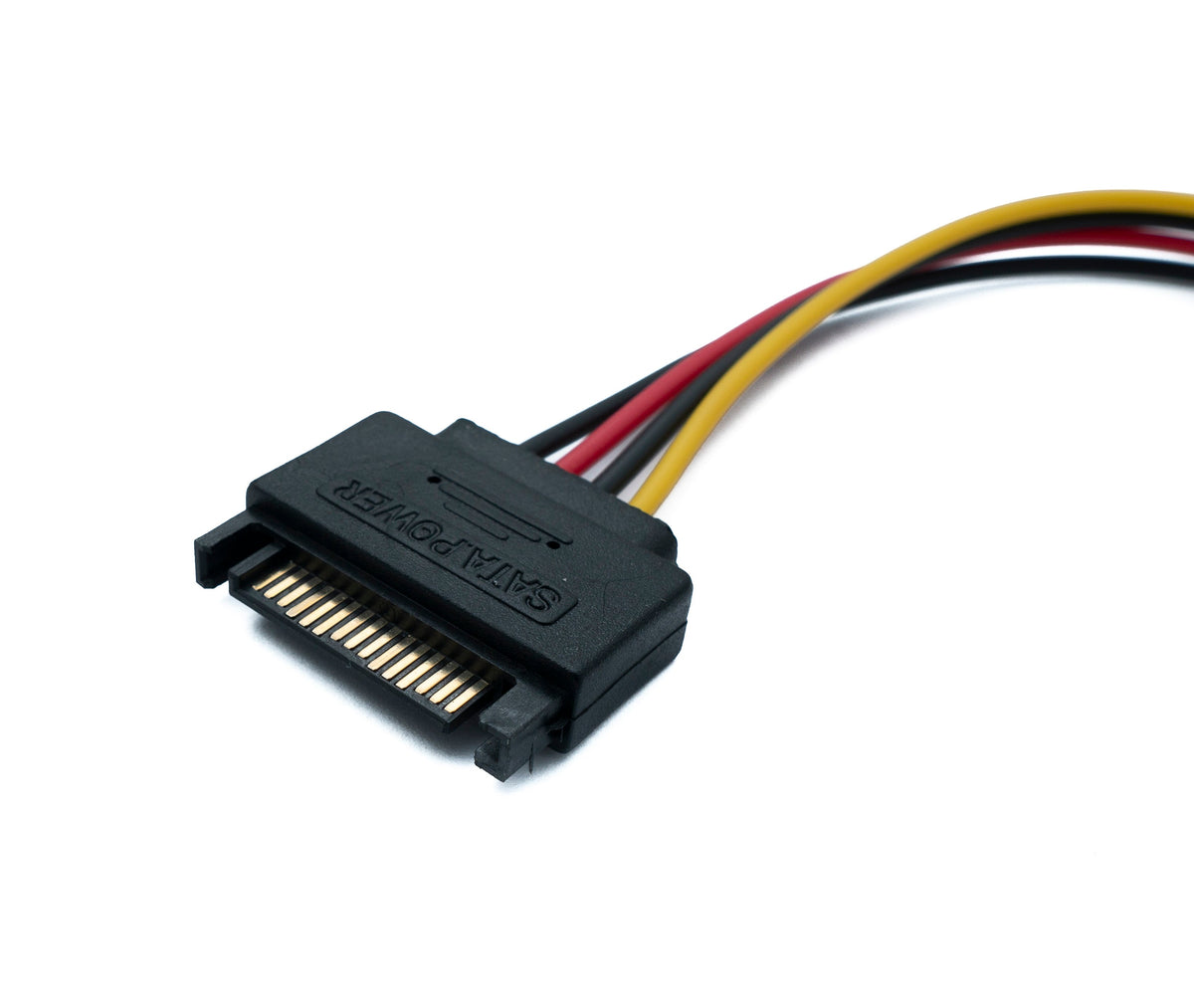 SATA Kabel 20 cm 15 Pin Stecker zu Buchse Verlängerung für SSD Festplatte | System-S