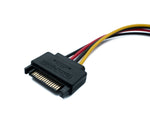 SATA Kabel 20 cm 15 Pin Stecker zu Buchse Verlängerung für SSD Festplatte | System-S