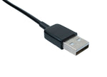 USB 2.0 Kabel 90 cm Typ A Stecker zu Stecker Spirale ausziehbar in Schwarz | System-S
