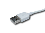 USB 2.0 Kabel 90 cm Typ A Stecker zu Stecker Spirale ausziehbar in Weiß | System-S