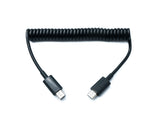 USB 2.0 Kabel 70 cm Mini B Stecker zu Micro B Stecker Spirale ausziehbar | System-S