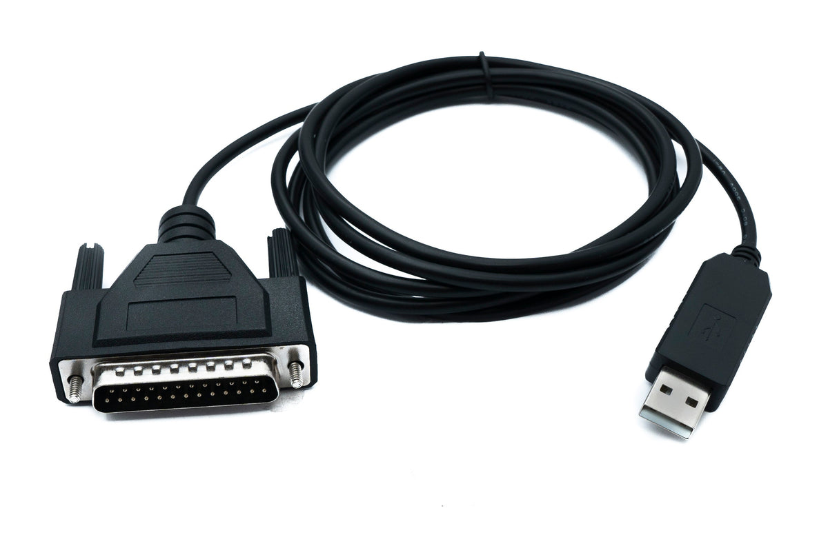 DB25 Kabel 180 cm RS232 IEEE 1248 Stecker zu USB 2.0 Typ A Stecker | System-S